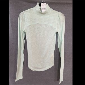 Free People Long Sleeved Sheer Shirt